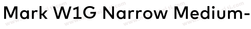 Mark W1G Narrow Medium字体转换
